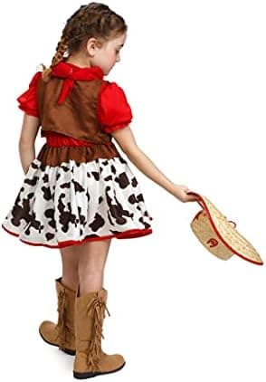 תחפושת בוקרת של אמריקה לילדים – לבוש המערב הפרוע לבנות - תמונה 5