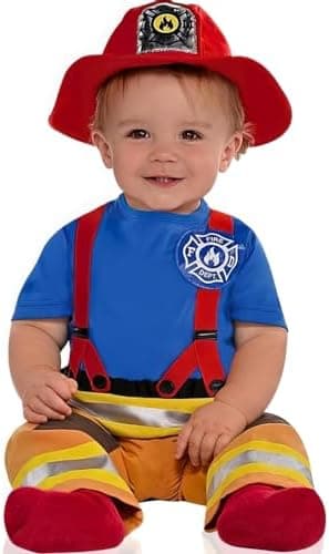 תחפושת כבאי לתינוקות לפורים - תמונה 3