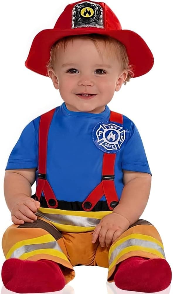 תחפושת כבאי לתינוקות לפורים - תמונה 2
