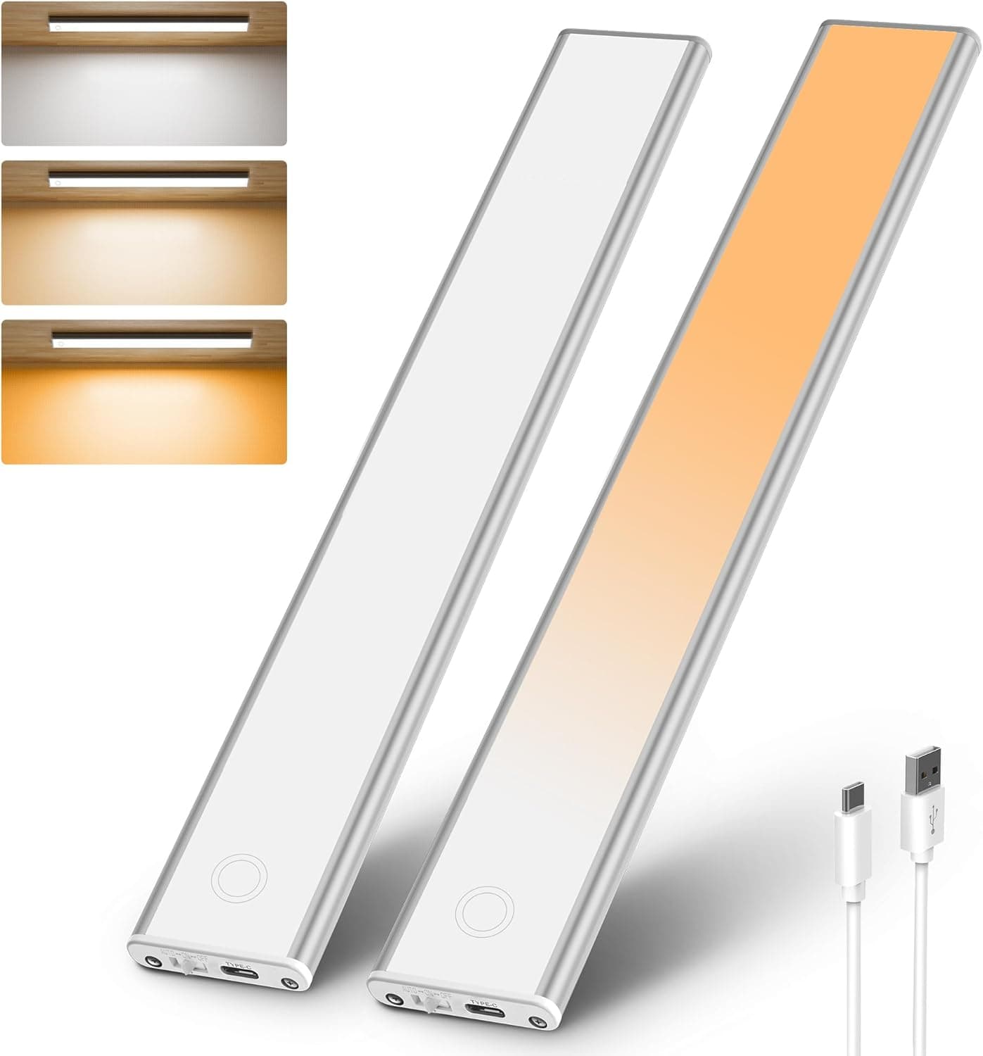 תאורת לד 11.8 אינץ נטענת עם חיישן תנועה - תמונה 2