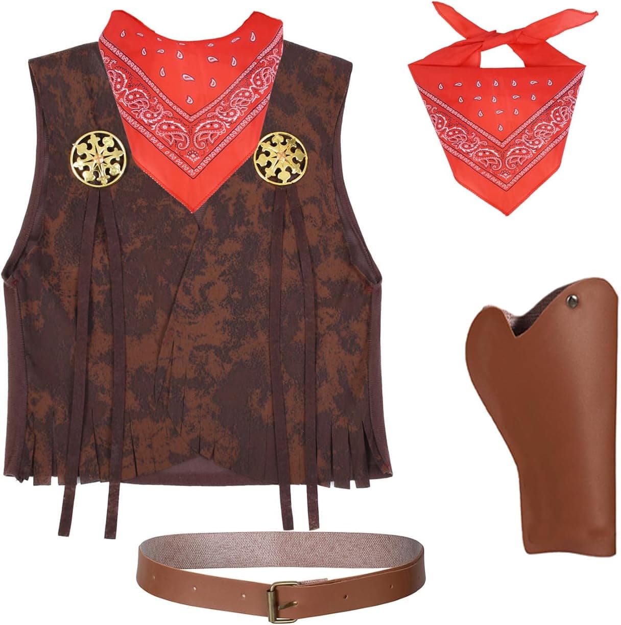 תחפושת קאובוי מערב פרוע לבנות מבית TOGROP - תמונה 4