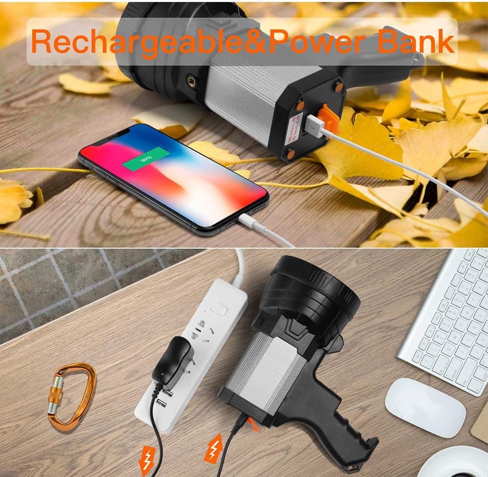 פנס חזק 200,000 לומן קל משקל - תמונה 5