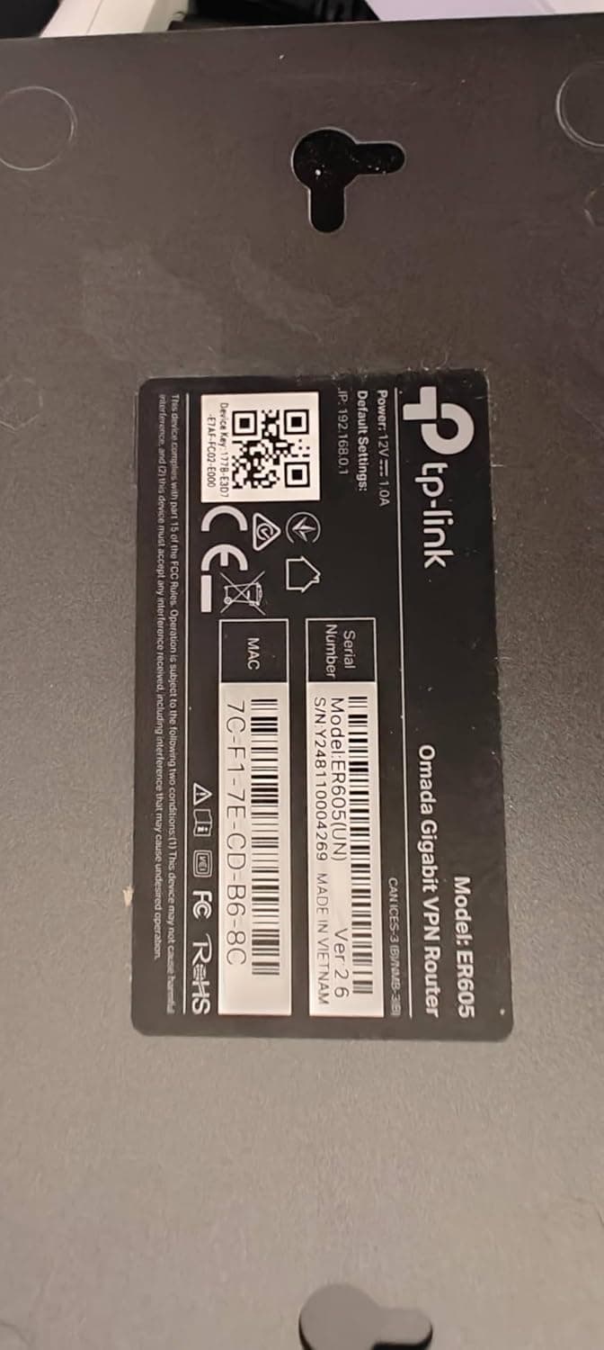 נתב TP-Link ER605 V2 קווי Gigabit VPN - תמונה 2
