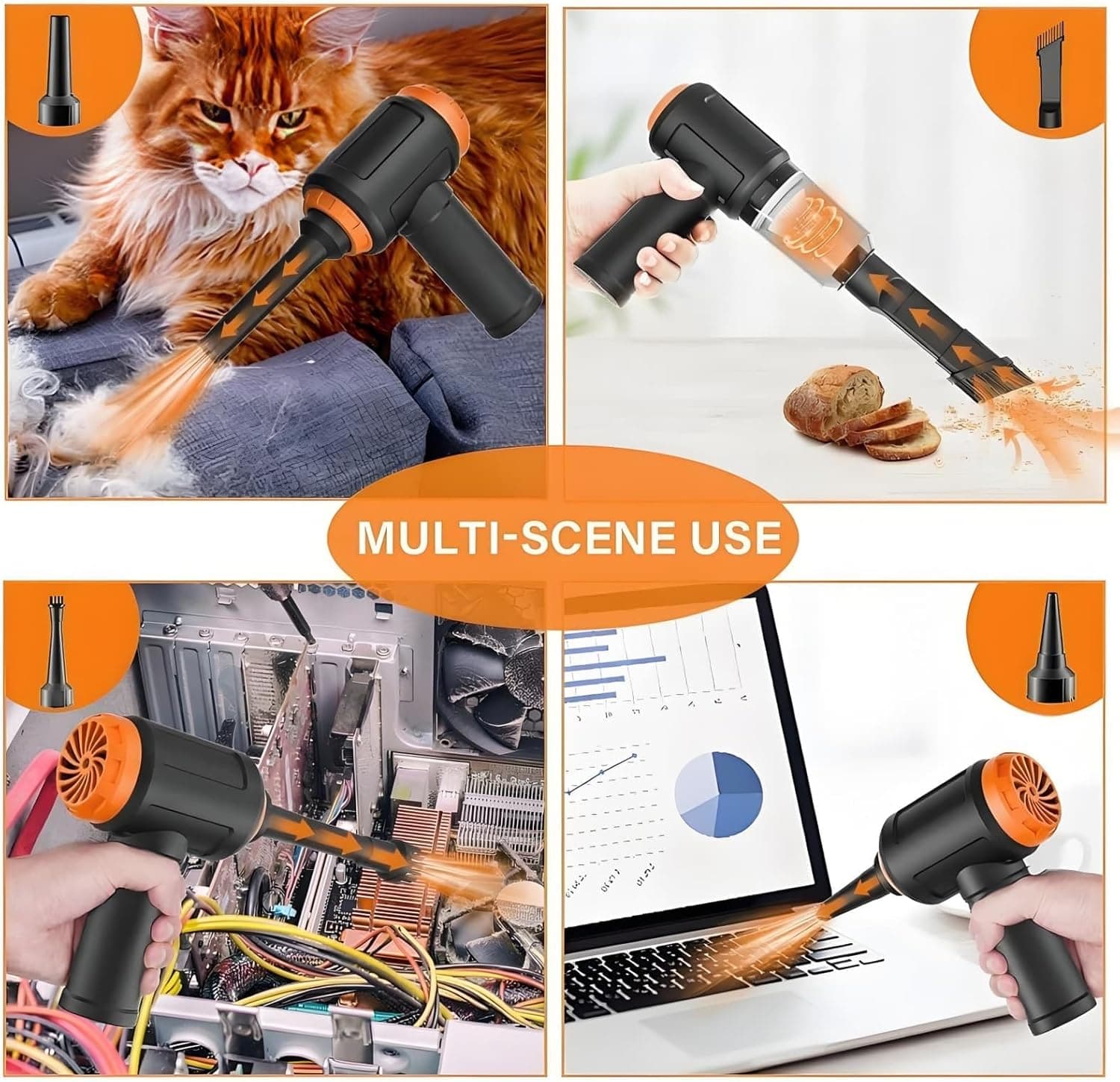 מיני שואב אבק מתאים למקלדת / מחשב / רכב - תמונה 5