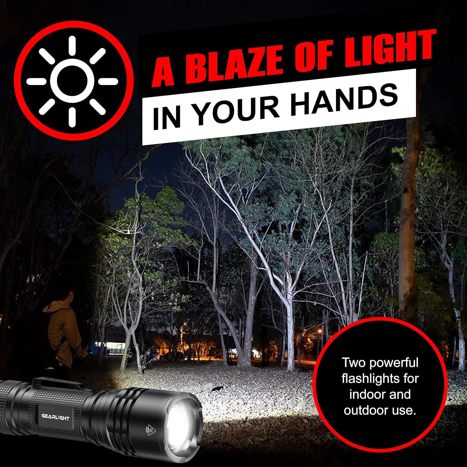 פנסי LED טקטיים עוצמתיים של GearLight - תמונה 2