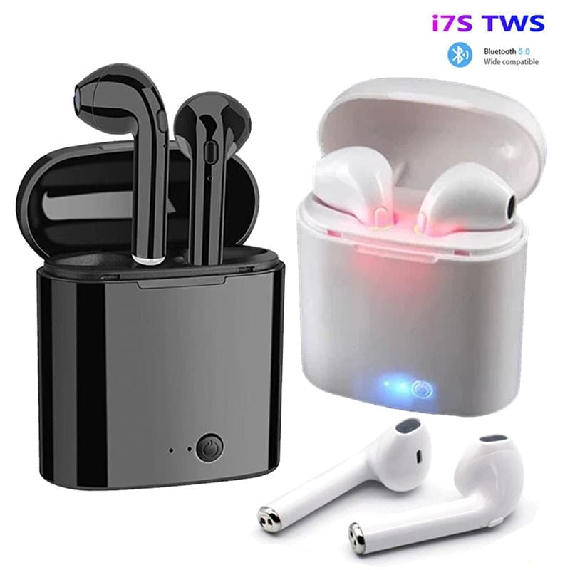 זוג אוזניות אלחוטיות I7s tws בזול עם Bluetooth 5.0 ומיקרופון מובנה