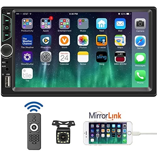 מערכת מולטימדיה לרכב Leadfan עם מסך מגע ומצלמת רוורס