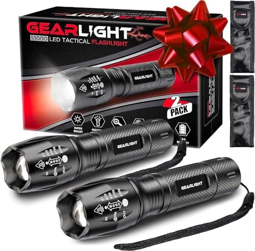 חבילת שני פנסי LED עם 5 מצבים לשימוש