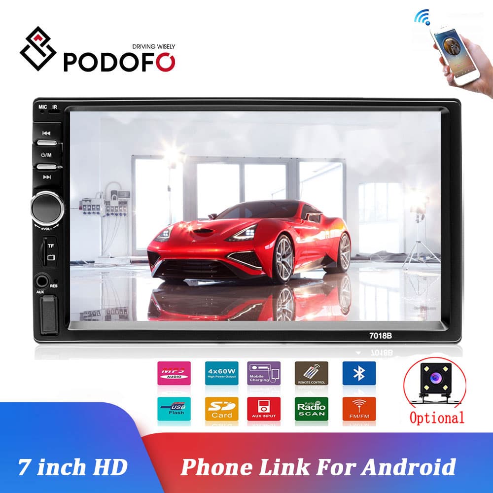 מערכת מולטימדיה לרכב של חברת Podofo 7 "HD