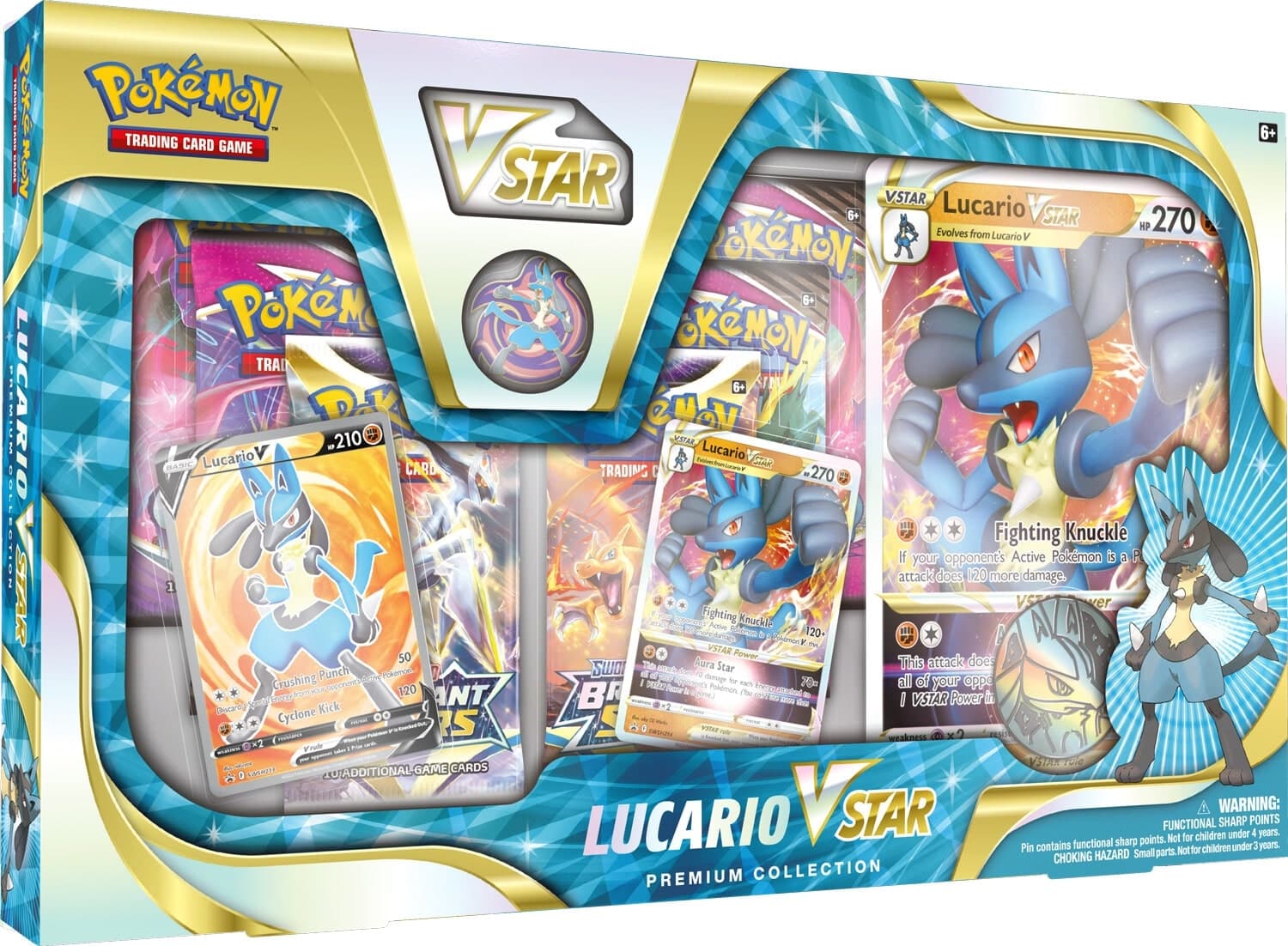 חבילת קלפי פוקימון קולקציית פרימיום Lucario VSTAR