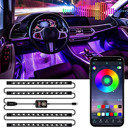 אורות פנימיים חכמים לרכב RGB LED