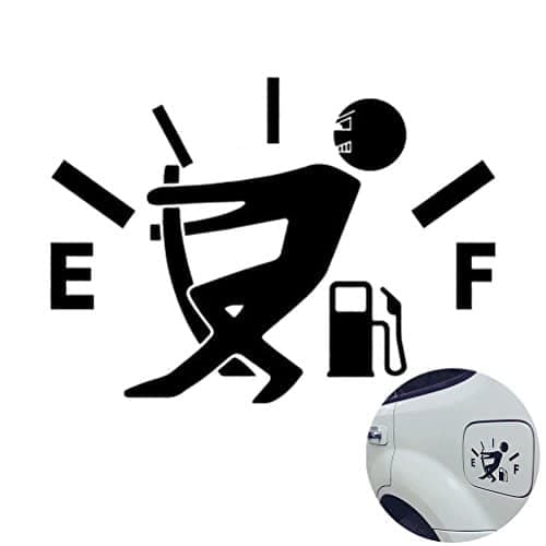 מדבקה מצחיקה לרכב לפתח הדלק